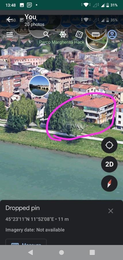 Vicino Al Prato Della Valle Intero Appartamento Parcheggio Facile Di Fronte Pádua Exterior foto